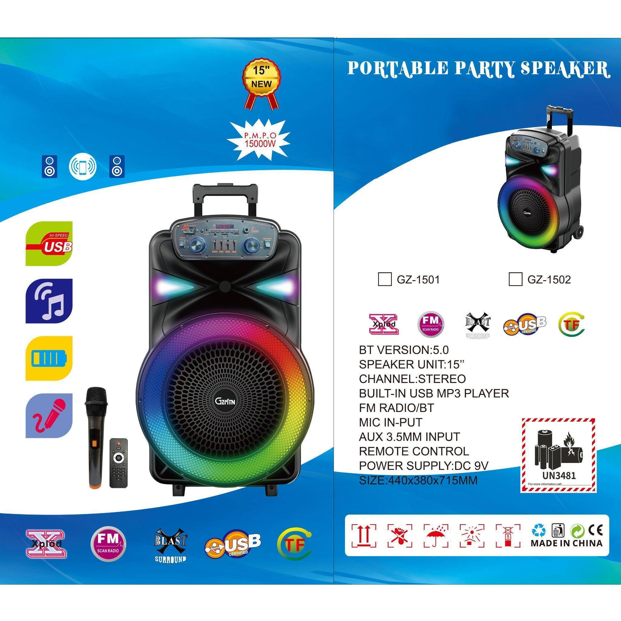 TWS Bluetooth Speaker Wireless Portable Party Speaker with Wheels-1502