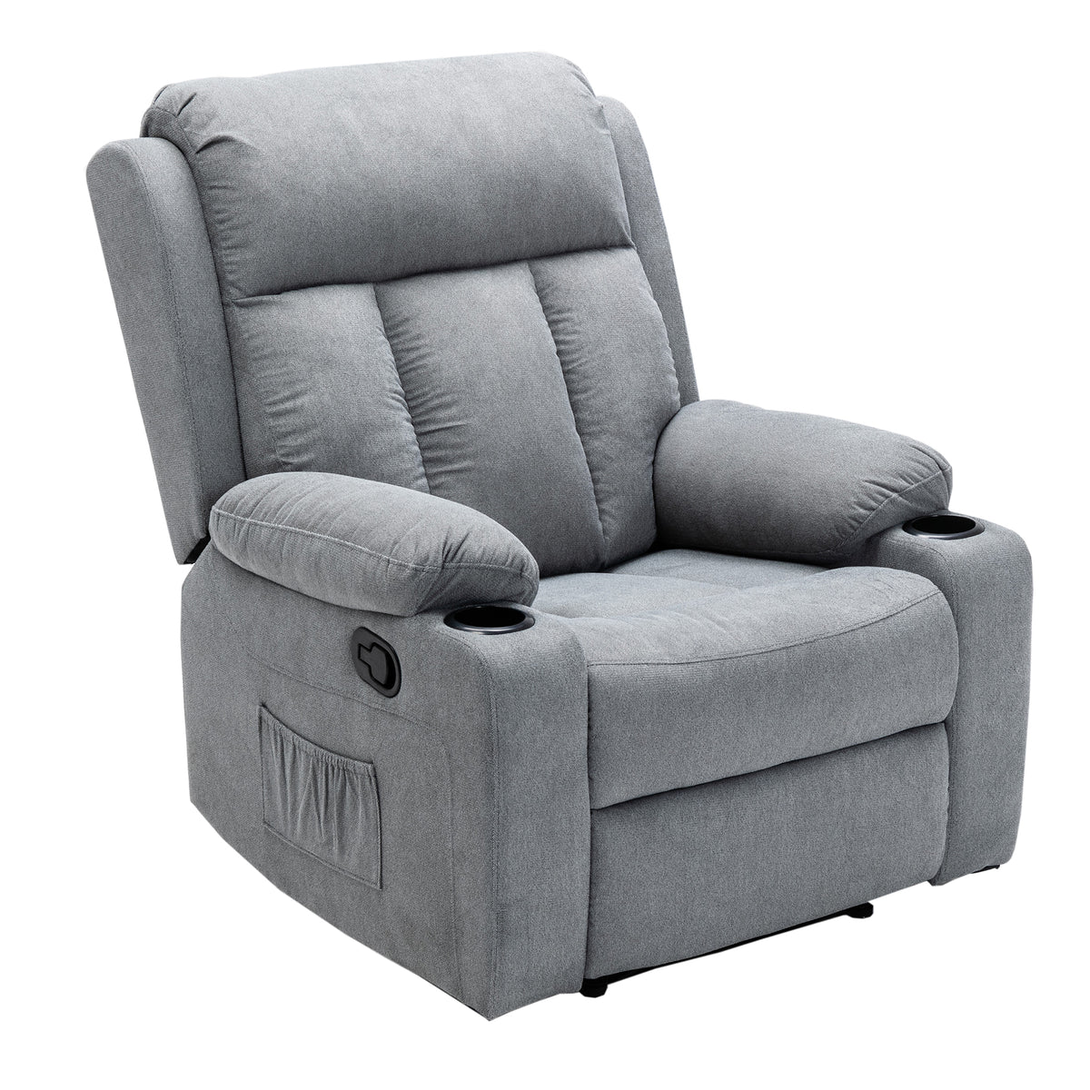 Lexi Recliner Armchair in Grey, Model CR-2032, Comfortable Seating Furniture8