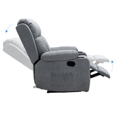 Lexi Recliner Armchair in Grey, Model CR-2032, Comfortable Seating Furniture2