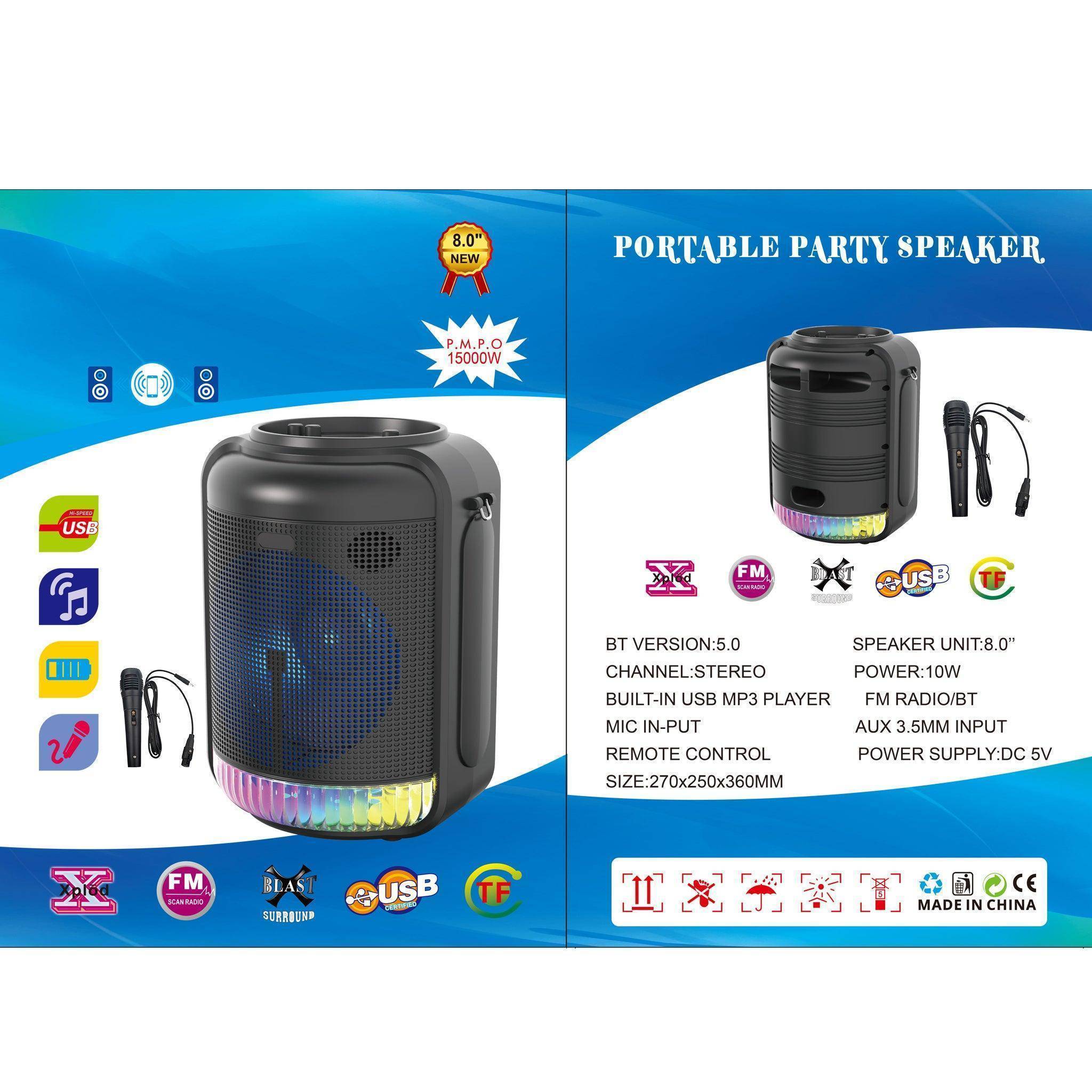 TWS Wireless Bluetooth Speaker Portable Party Speaker-816