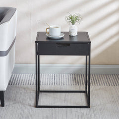 Iron Frame Nightstand with Drawer - OT2107