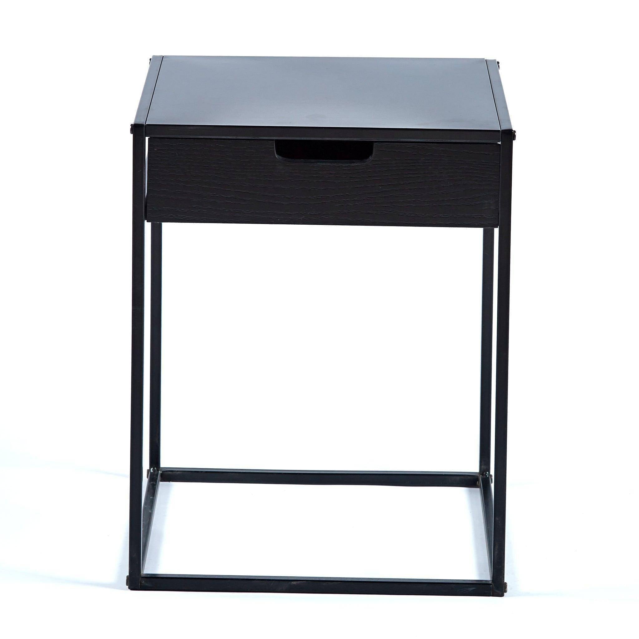 Iron Frame Nightstand with Drawer - OT2107