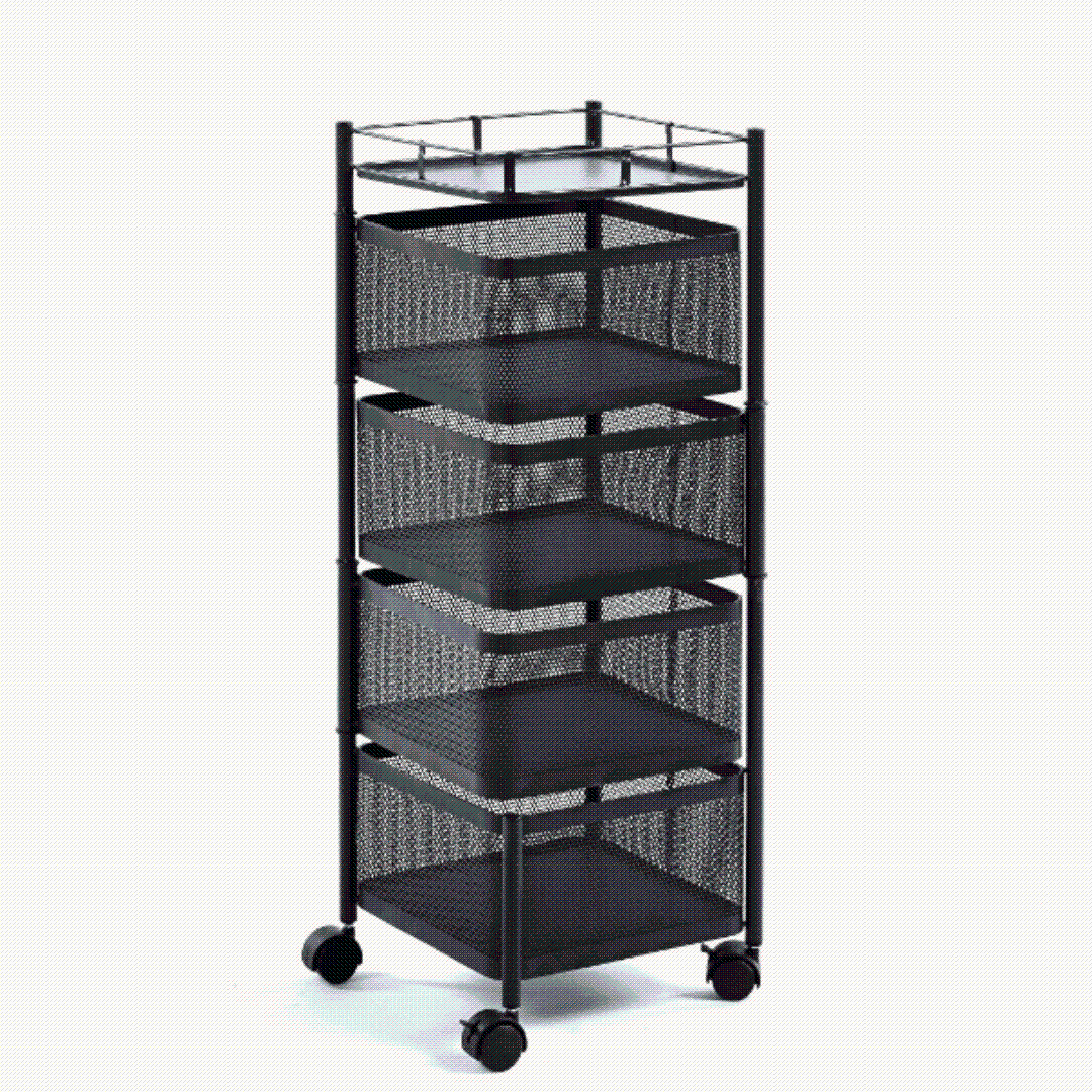 4 Tier Cubic Storage Cart organizer SF-1064