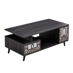 Rustic grey wood coffee table CT-1030