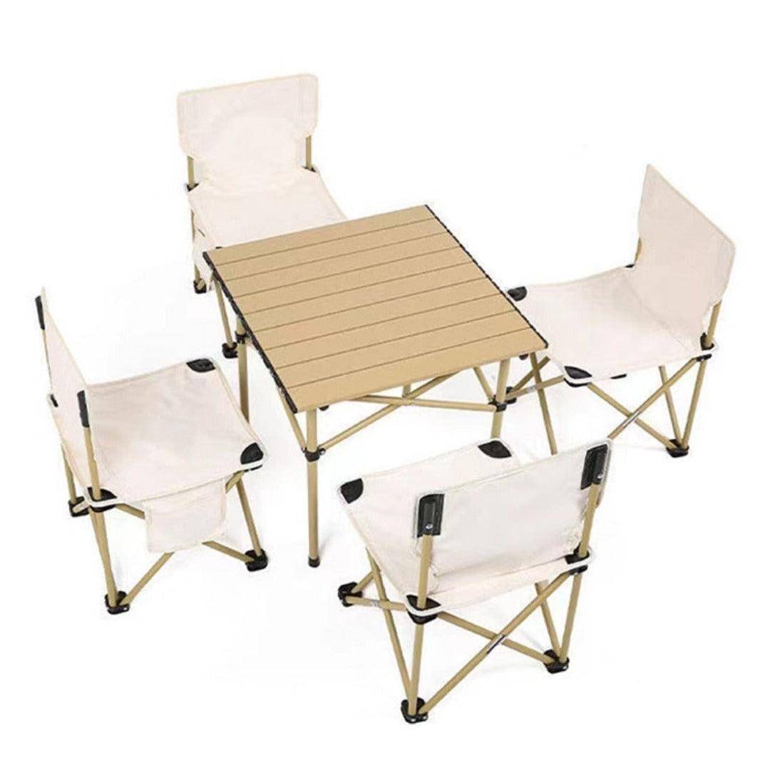 Kids camping discount chairs with table