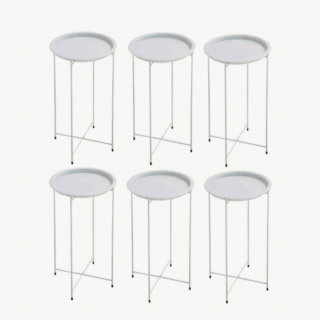 Steel side/end table 6 in 1 set TT011