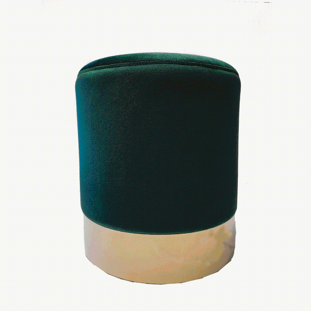 Velvet Ottoman Stool CR-G01 in elegant design2