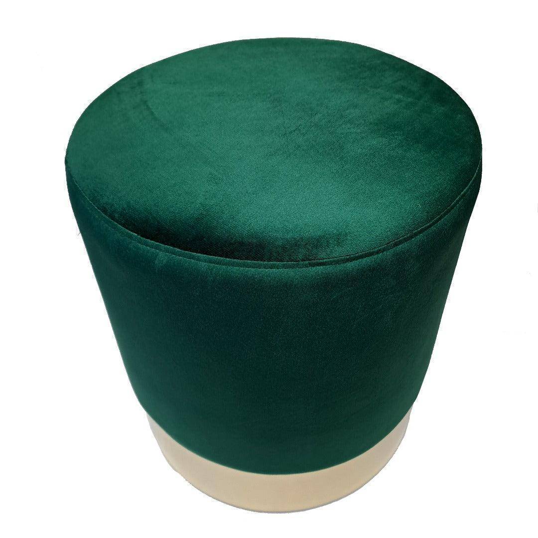 Velvet Ottoman Stool CR-G01 in elegant design0